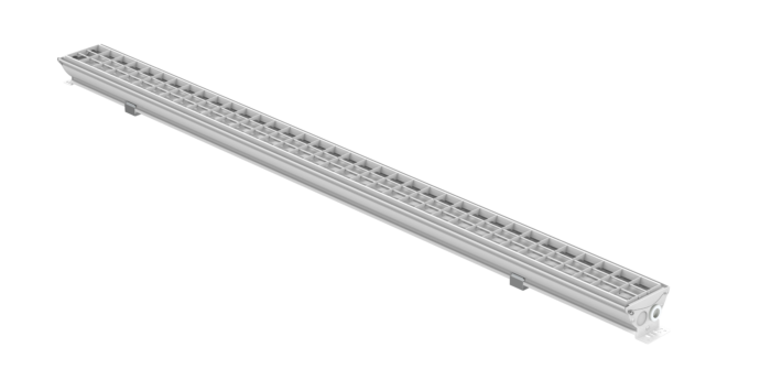 LED surface-mounted luminaire-with-grille